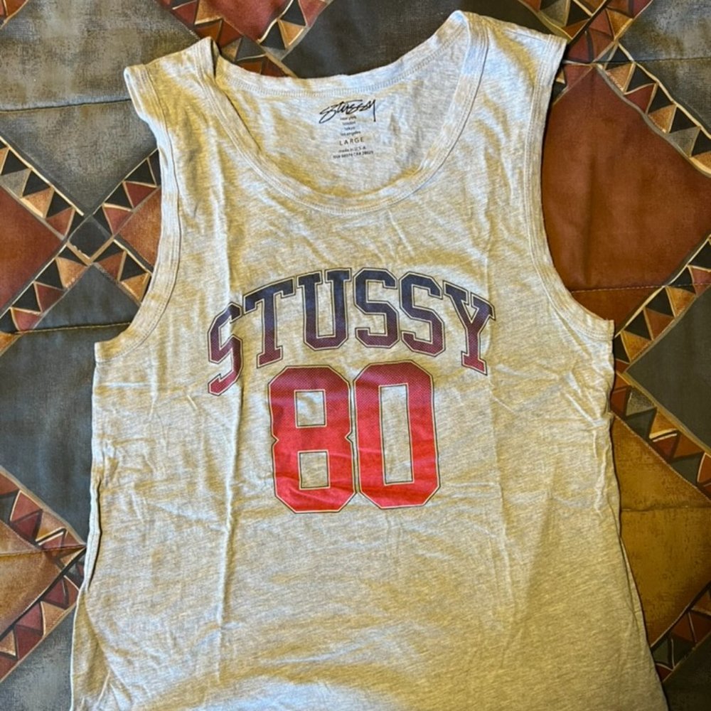 🔥 STUSSY GRAPHIC TANK GREY 🔥
